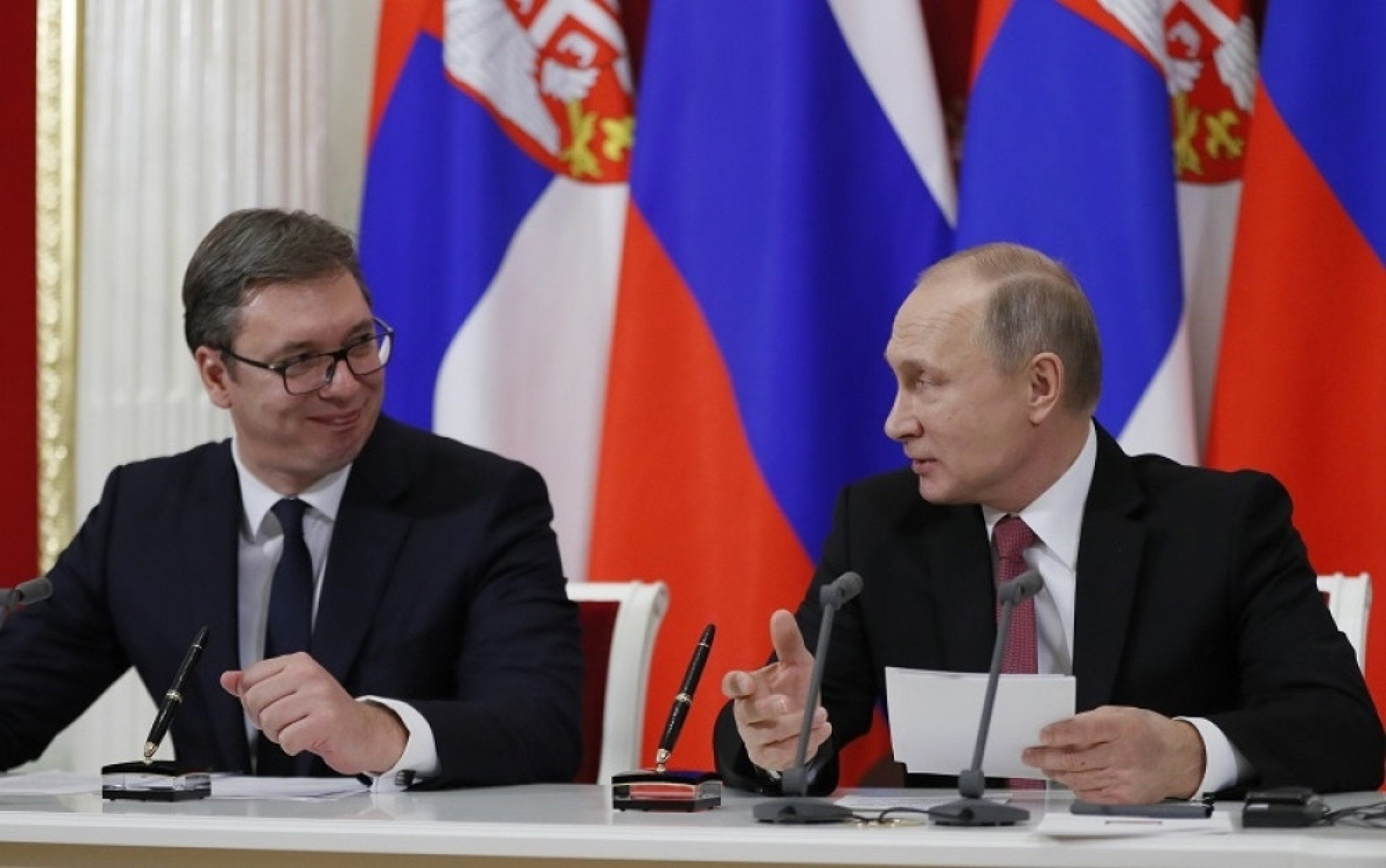 Aleksandar Vučić i Vladimir Putin