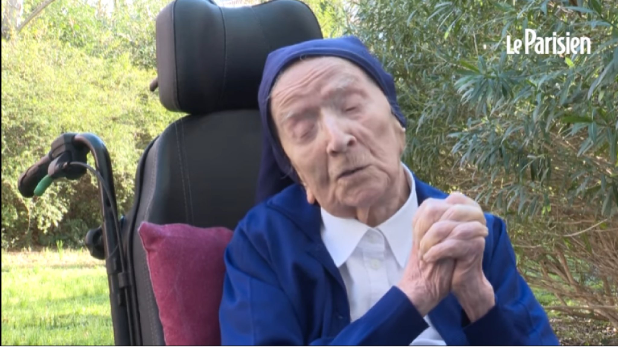 najstarija žena, francuskinja, monahinja