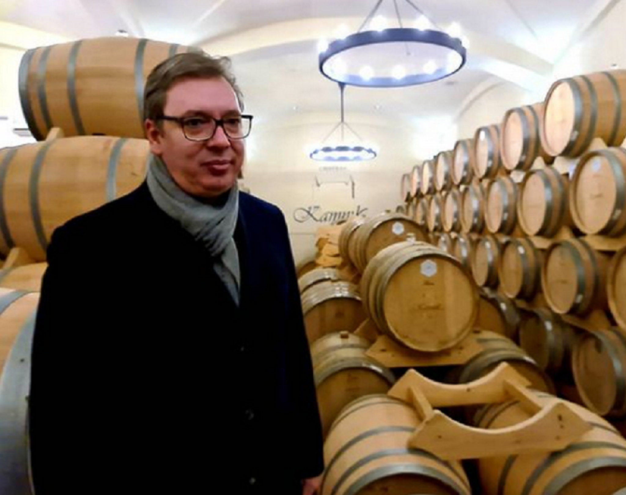 Aleksandar Vučić u vinariji 
