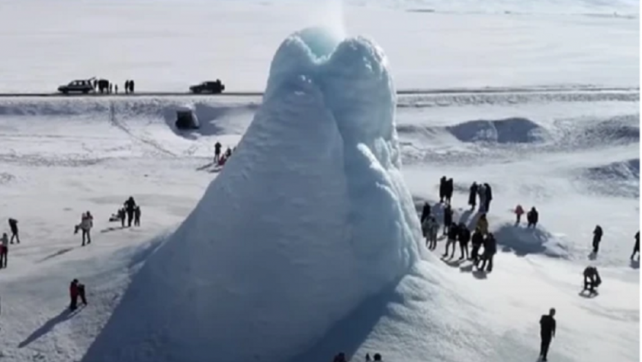 kazakstan, ledeni vulkan