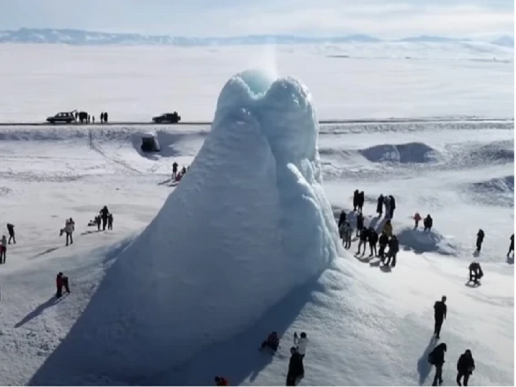 kazakstan, ledeni vulkan