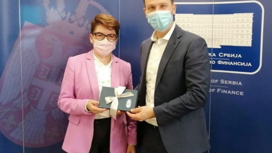 Siniša Mali na sastanku sa Zorom Vidović