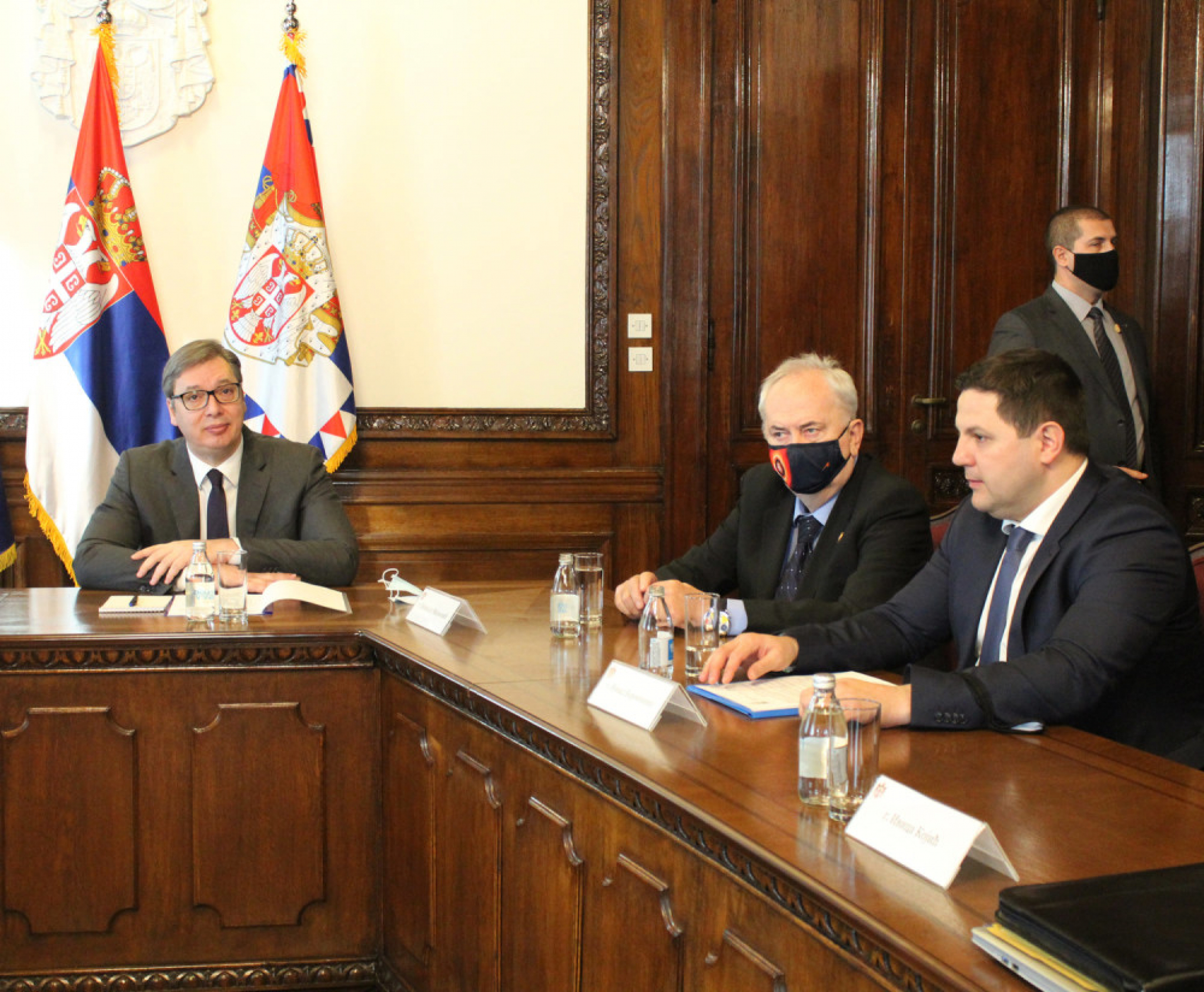 Aleksandar Vučić, Nenad Borovčanin, Božidar Maljković