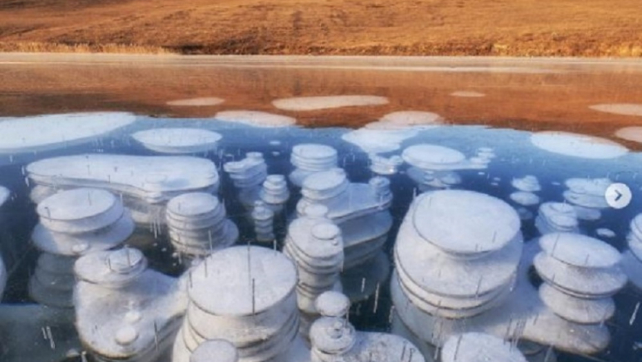 jezero , bajkalsko jezero, led