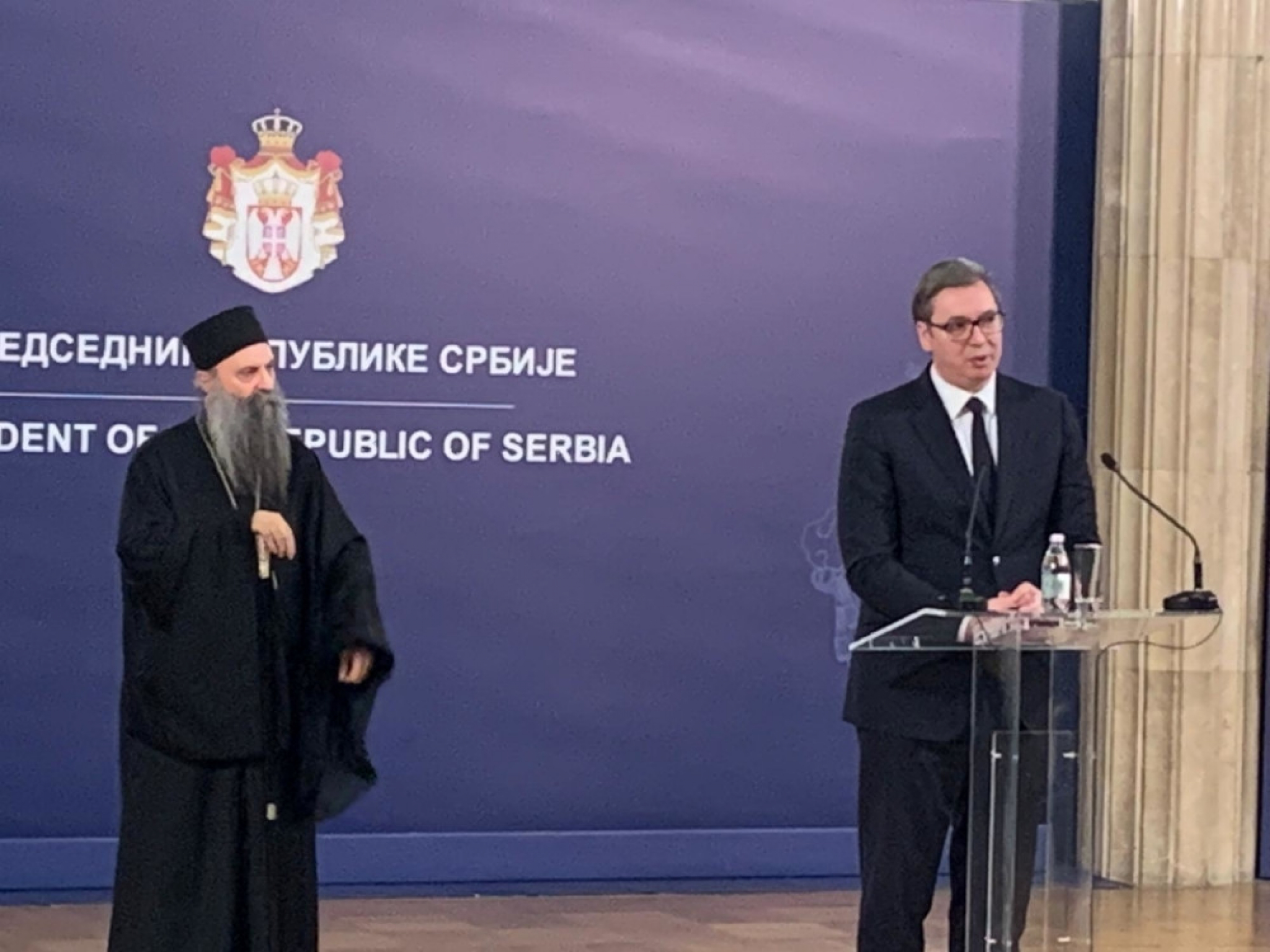 Aleksandar Vučić i patrijarh Porfirije