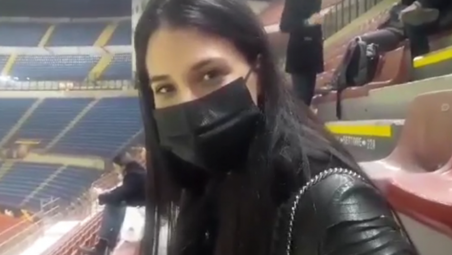 Navijačica Zvezde u Milanu