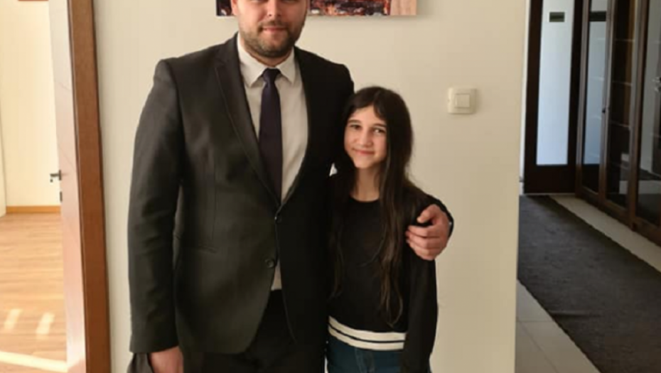 Marko Kovačević sa malom Darom