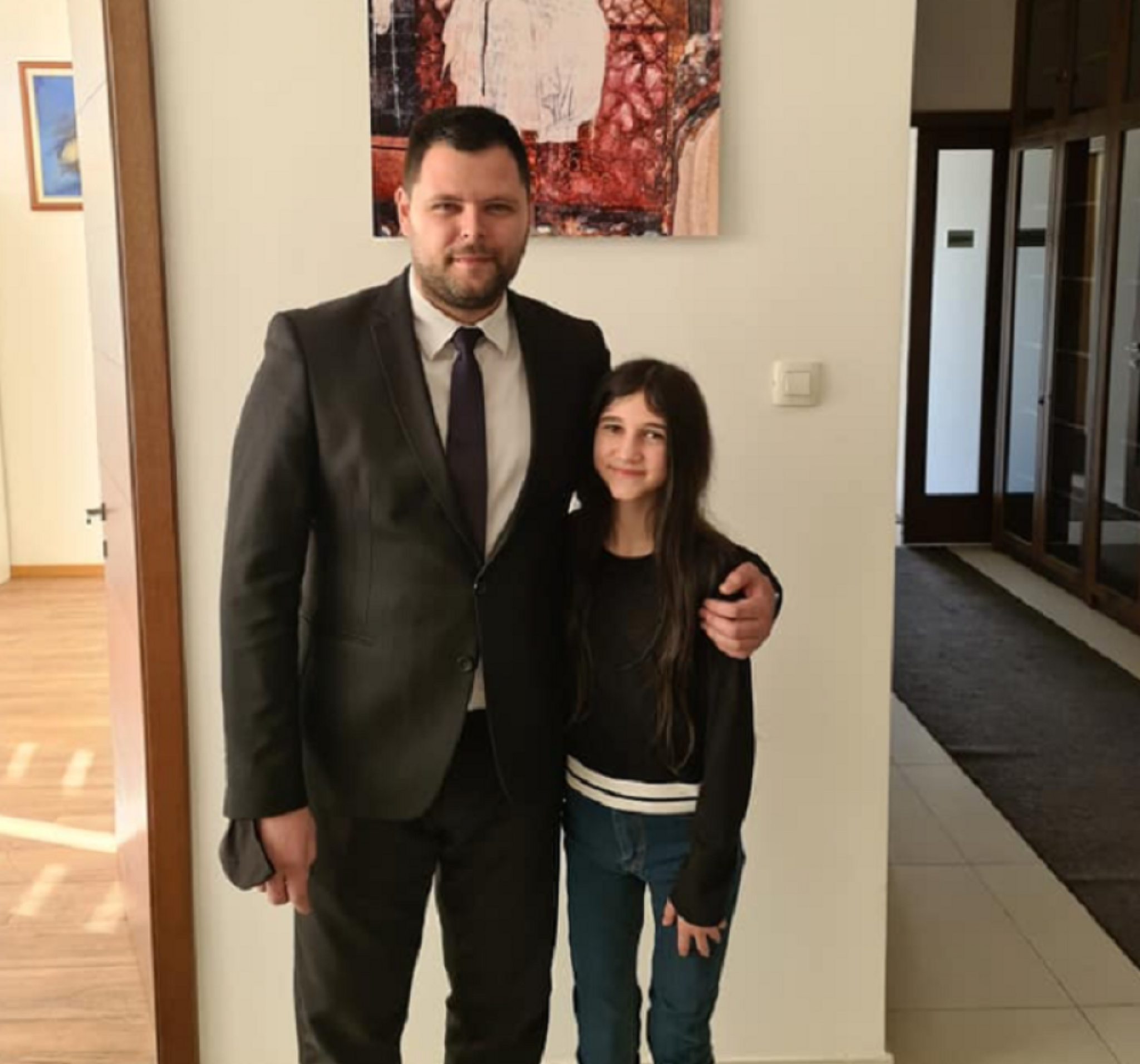 Marko Kovačević sa malom Darom