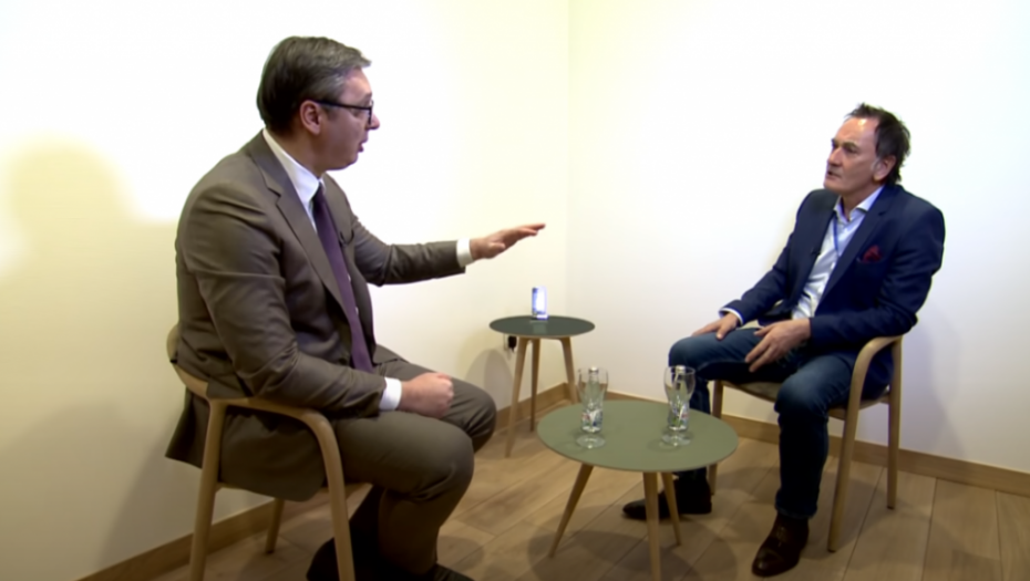 Aleksandar Vučić tokom gostovanja na FACE TV