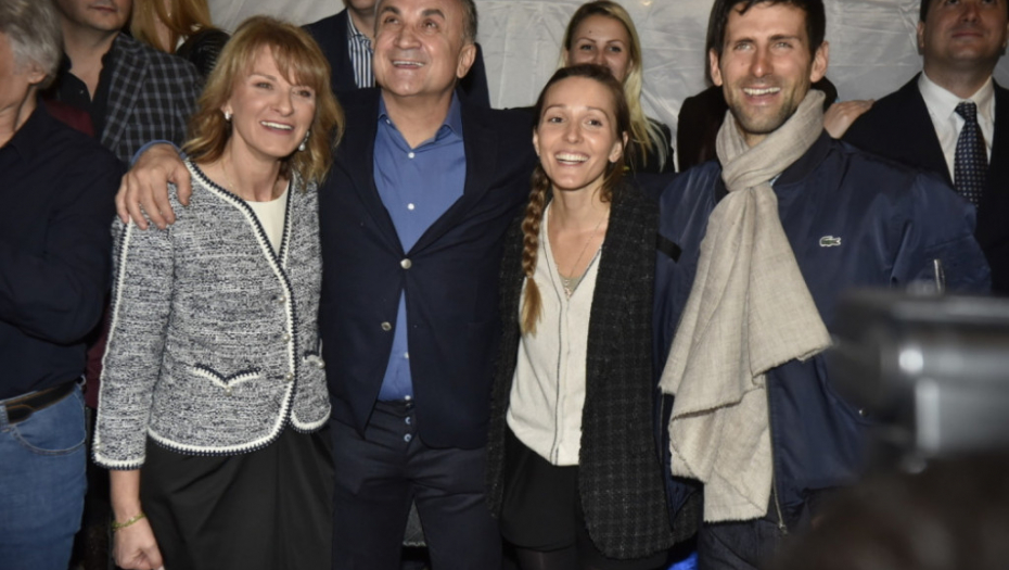 Dijana, Srđan, Jelena i Novak Đoković