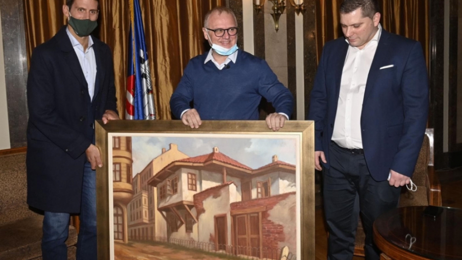 Novak Đoković i Goran Vesić 