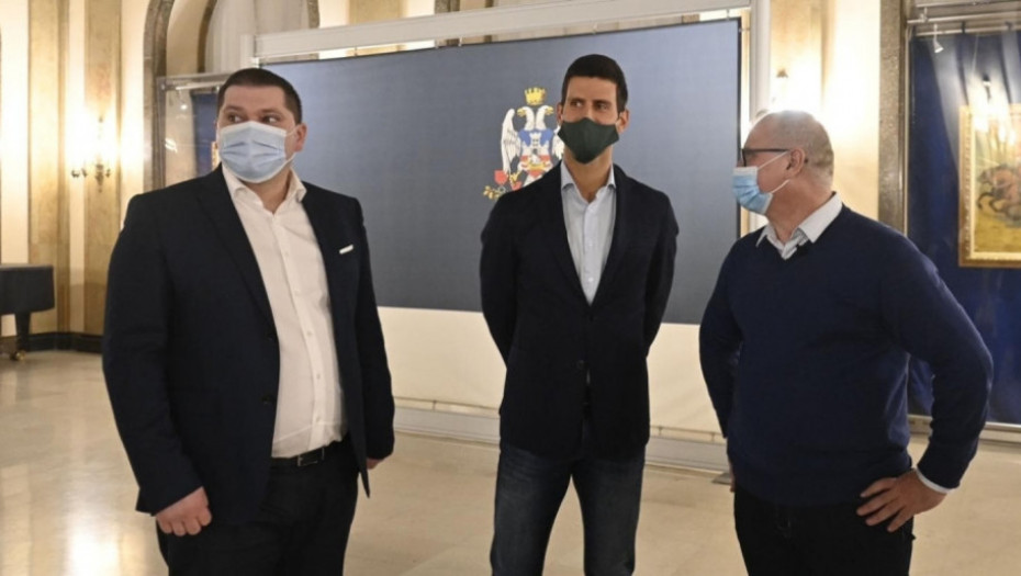 Novak Đoković i Goran Vesić 