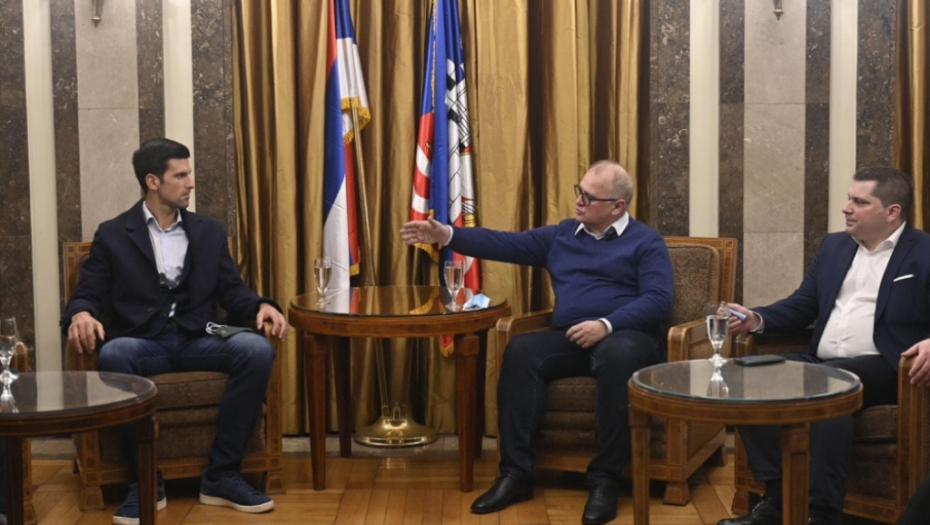 Novak Đoković i Goran Vesić 