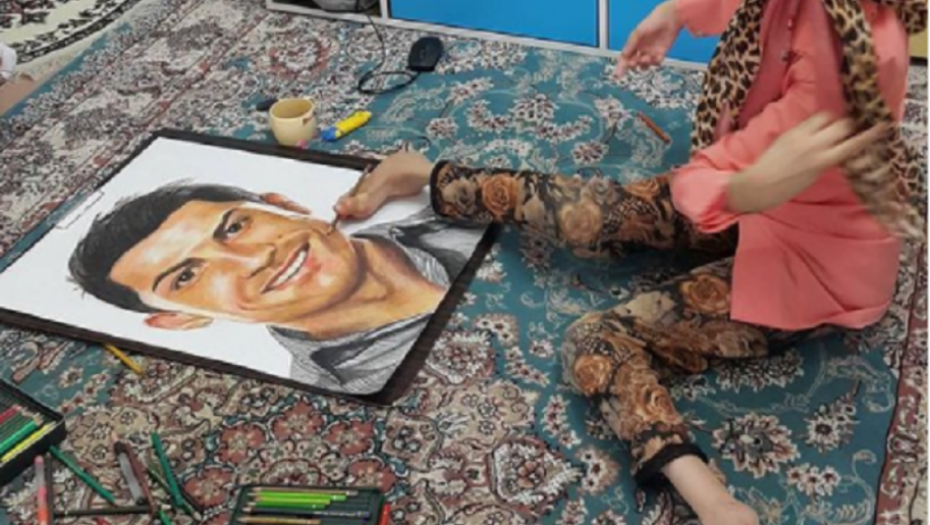 fatma hamami, umetnica, osoba sa invaliditetom, slikarka