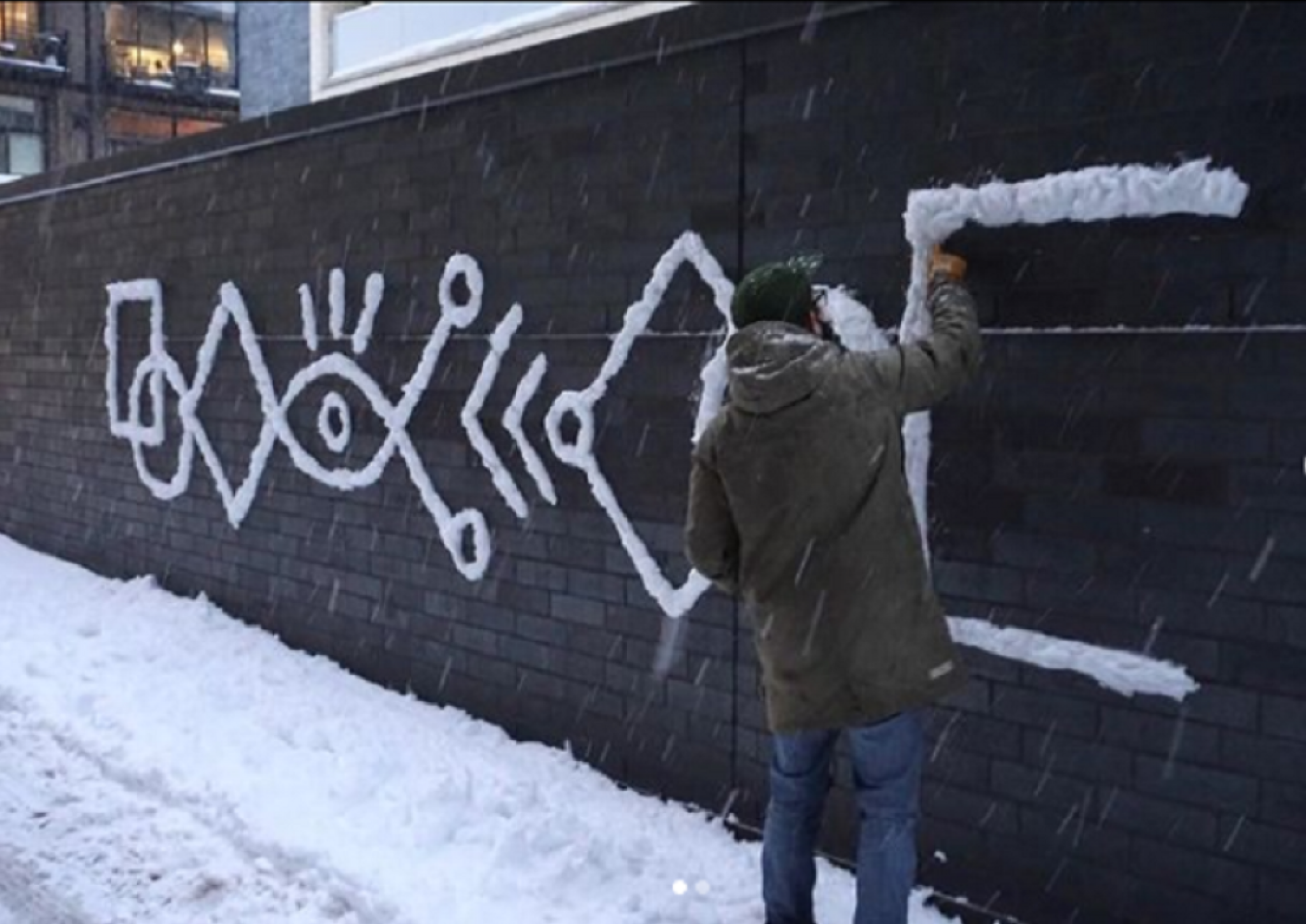 čikago, umetnost, sneg, grafit