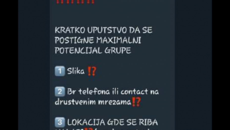 Prepiska sa aplikacije Telegram 