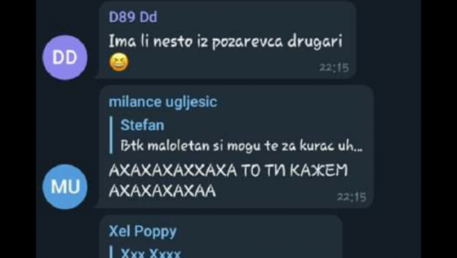 Prepiska sa aplikacije Telegram 