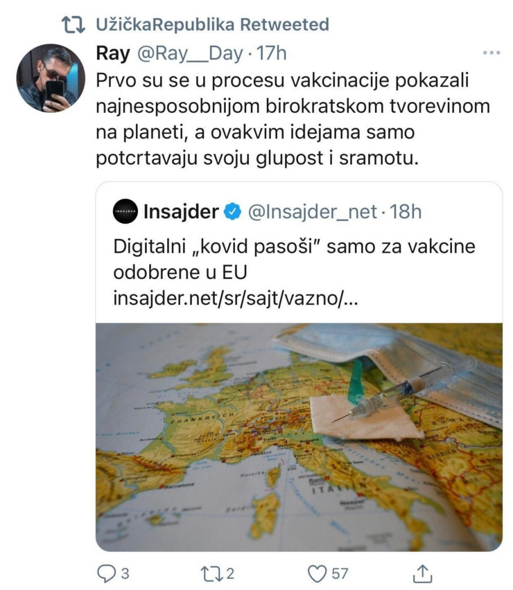 Objava Gorana Ješića