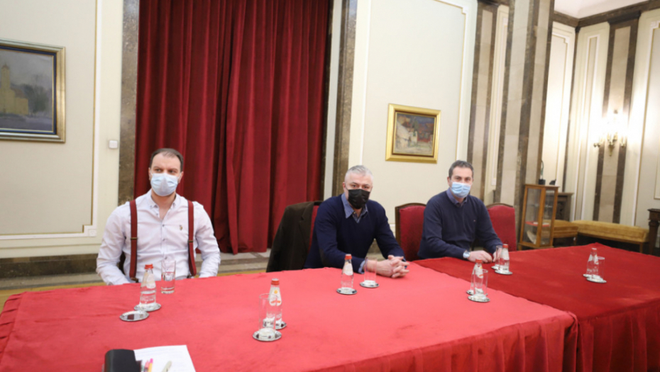 Gradonačelnik Beograda Zoran Radojičić i Predrag Danilović