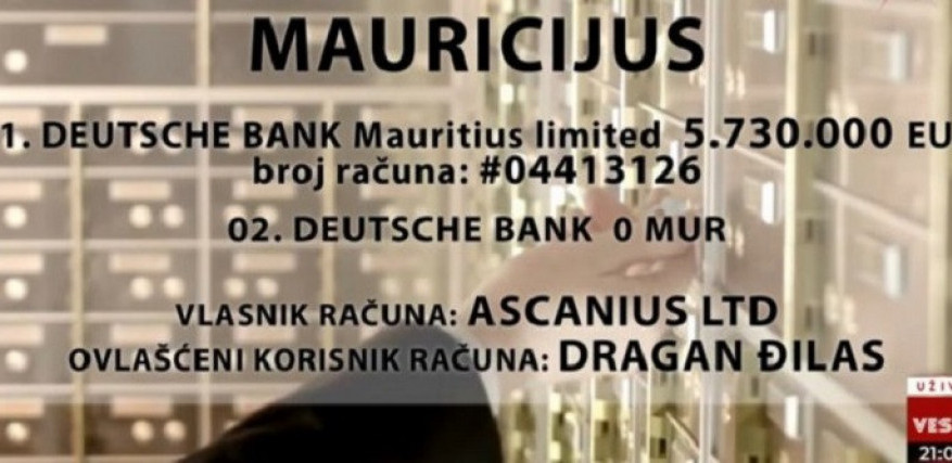 Mali: Dva Ðilasova racuna,na Mauricijusu i u Svajcarskoj