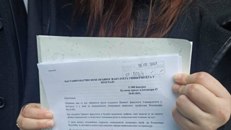 Studenti prijavili Vladimira Vuletića 