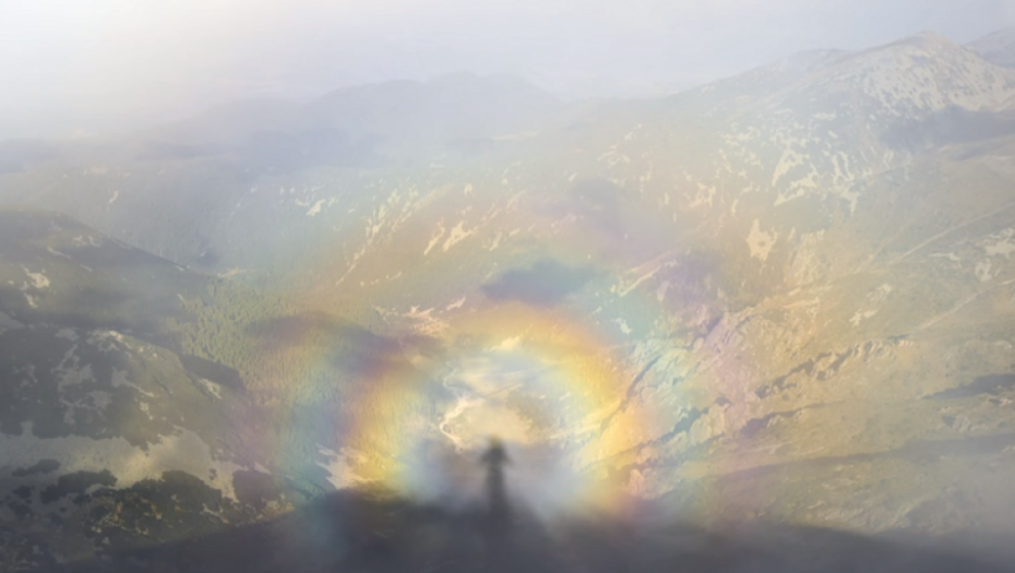 fenomen, mračni čuvari, planina, duga, odsjaj