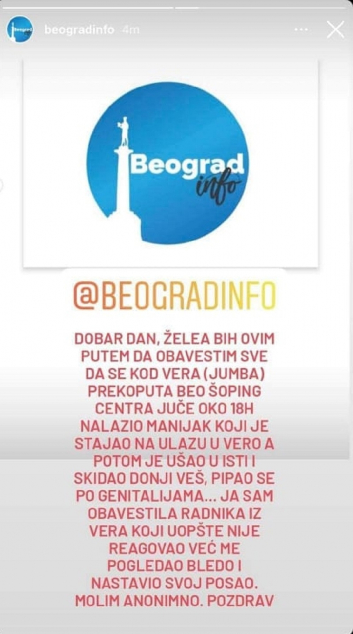 Manijak u Beogradu