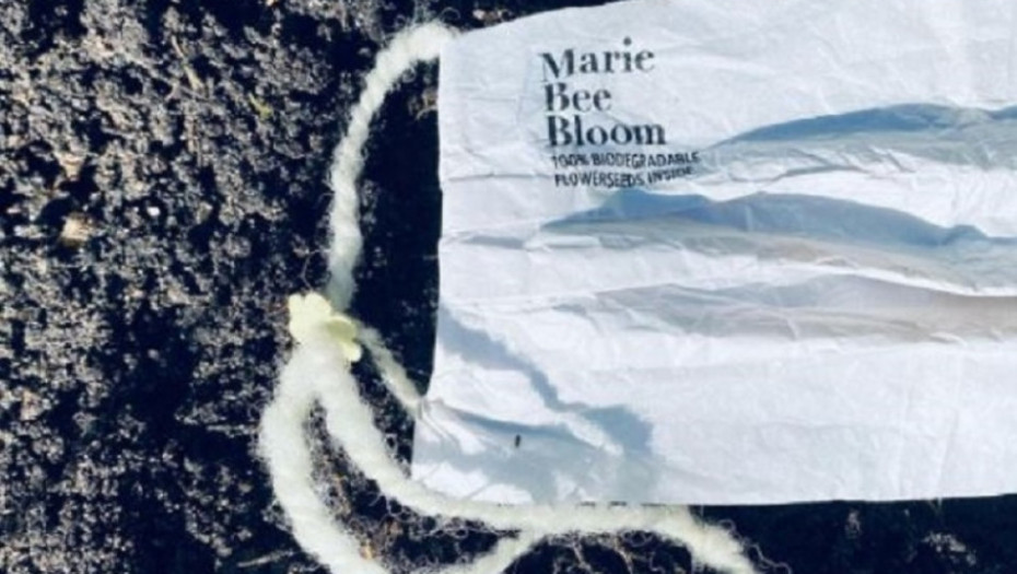 maska, biorazradiva, cveće