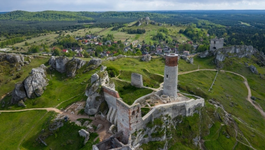 Olštin , češka, poljska, dvorac, istorija