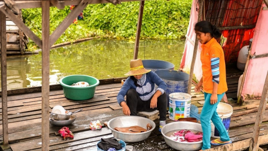 Kambodža, plutajuća sela