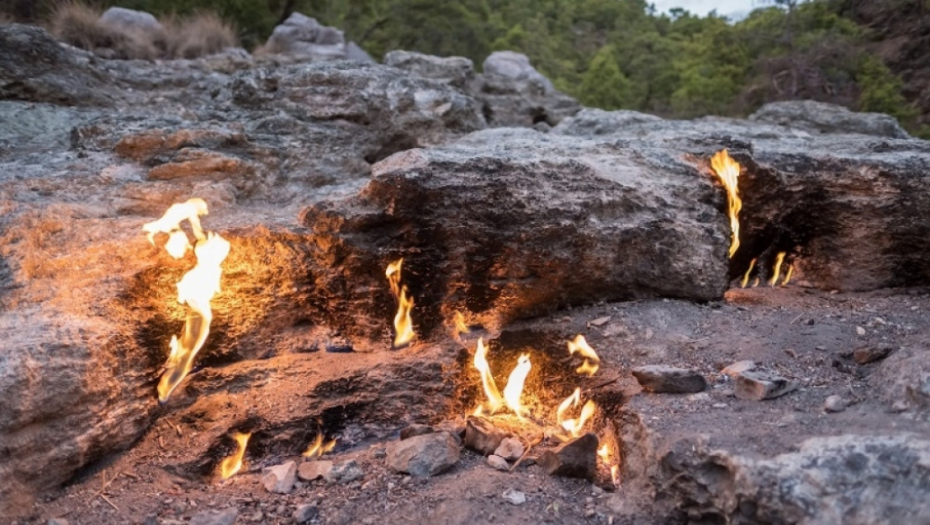 Mount Chimaera, planina Himara, turska, večiti plamen