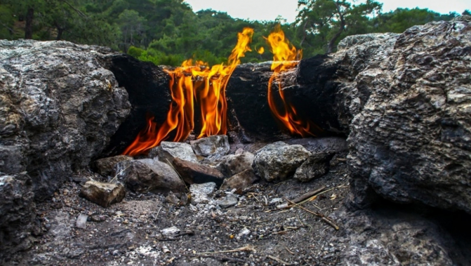 Mount Chimaera, planina Himara, turska, večiti plamen