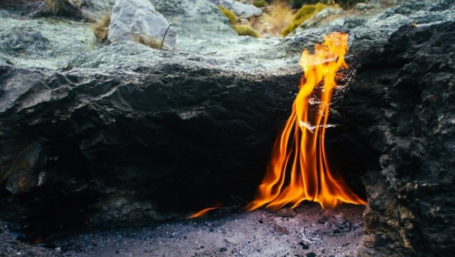 Mount Chimaera, planina Himara, turska, večiti plamen