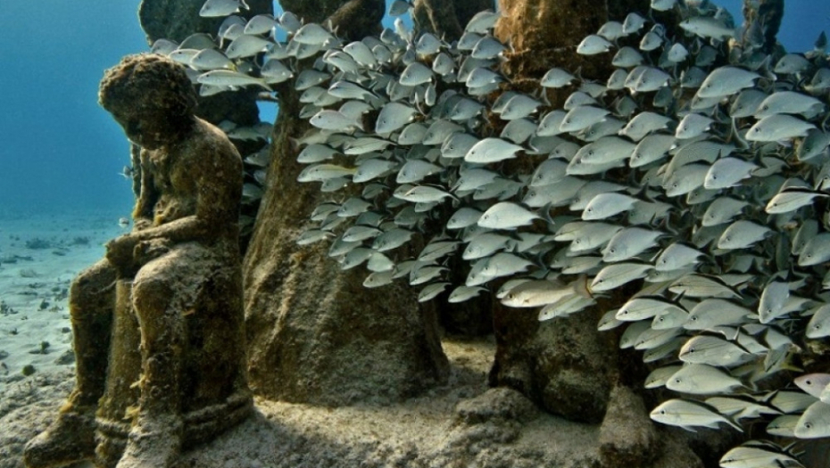 podvodni muzej, statue