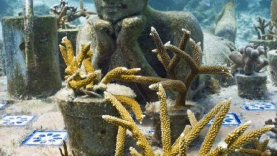 podvodni muzej, statue