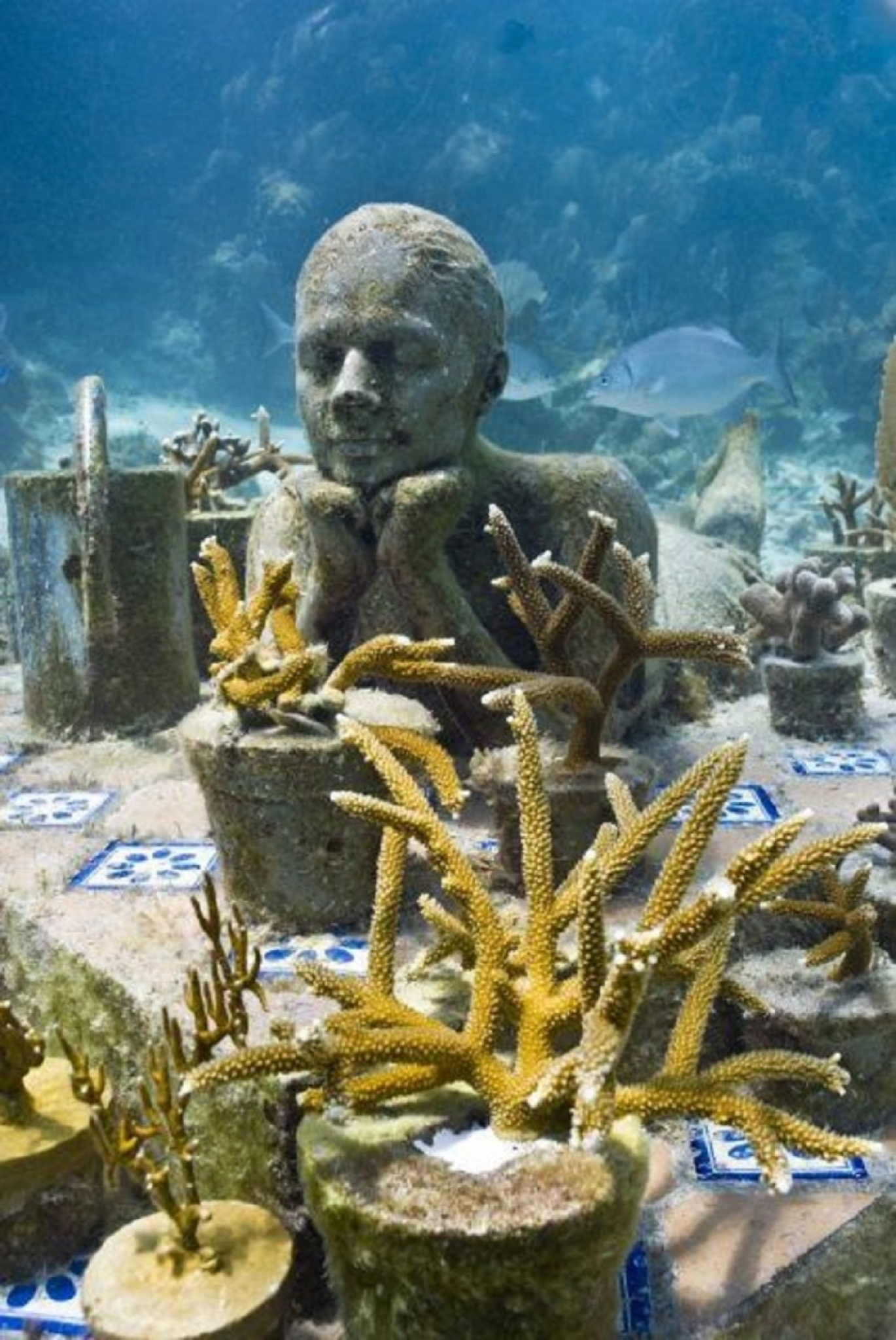 podvodni muzej, statue