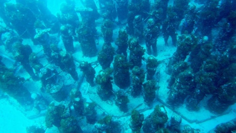 podvodni muzej, statue