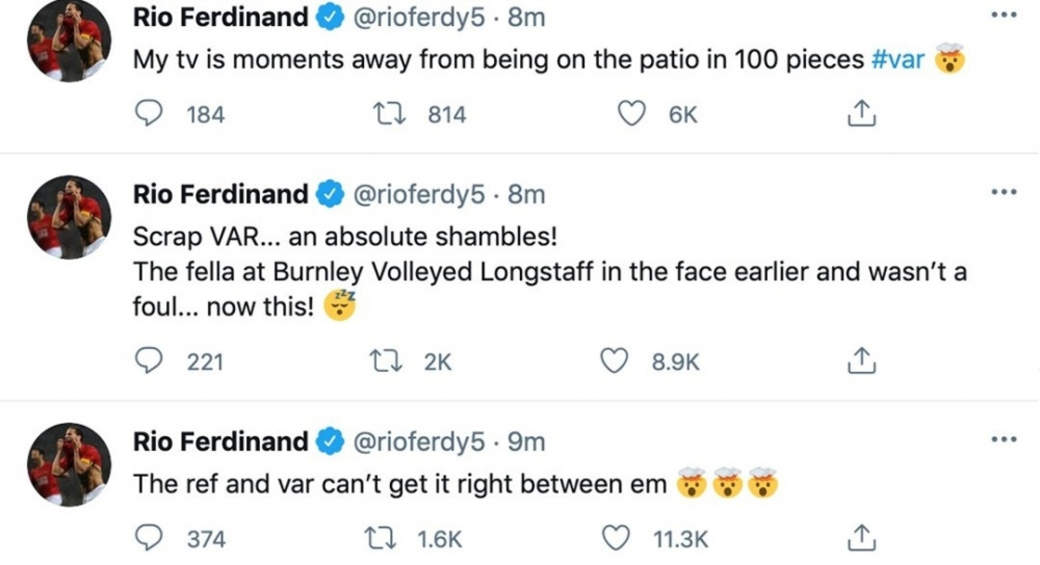 tvitovi Rio Ferdinand