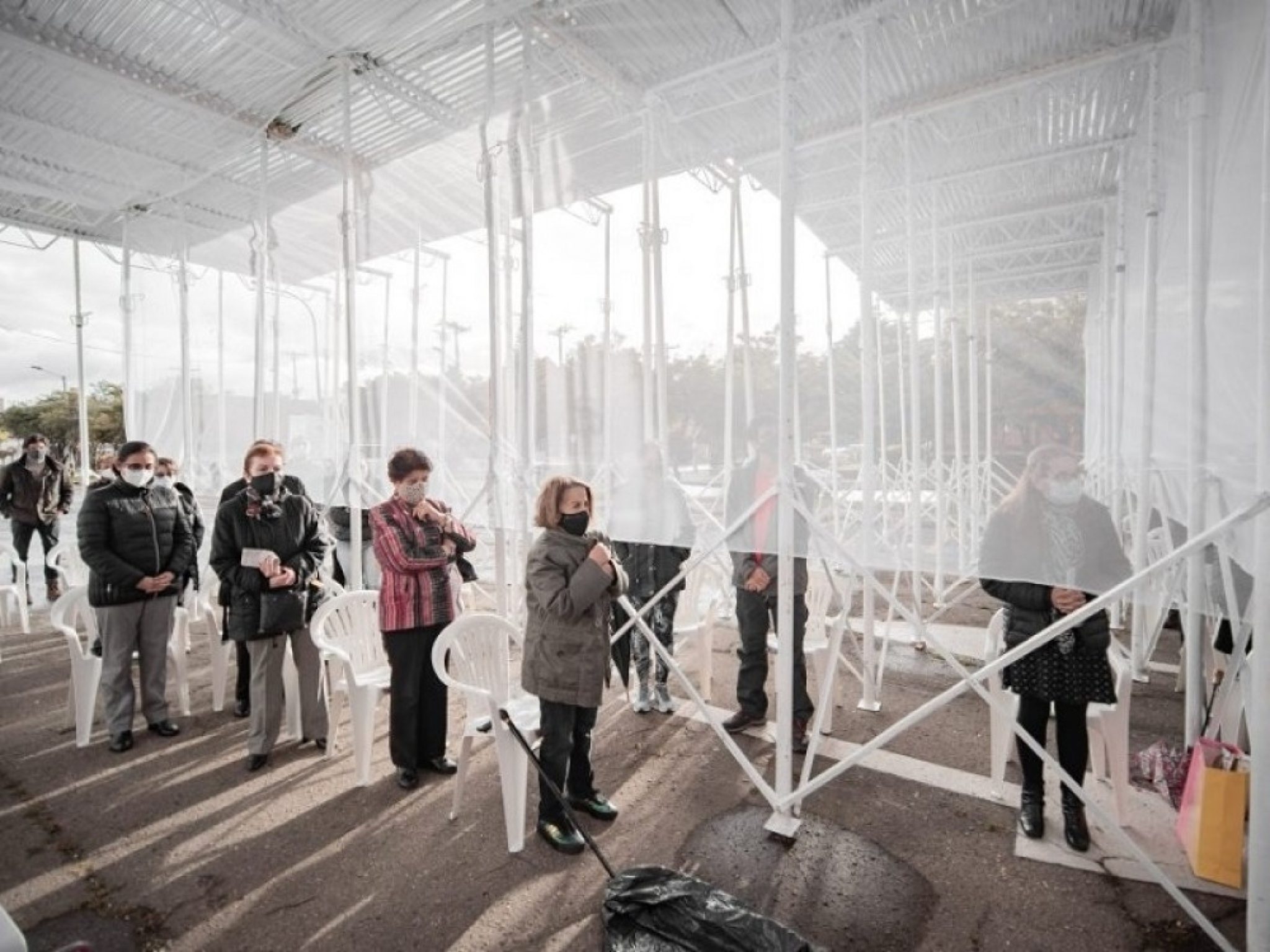 montažna crkva, privremena crkva, kolumbija