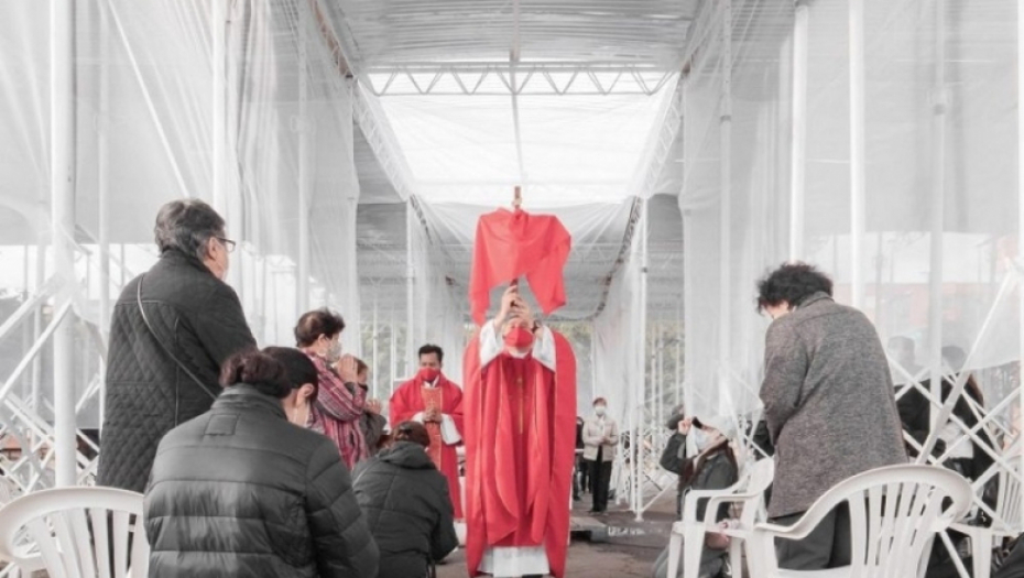 montažna crkva, privremena crkva, kolumbija