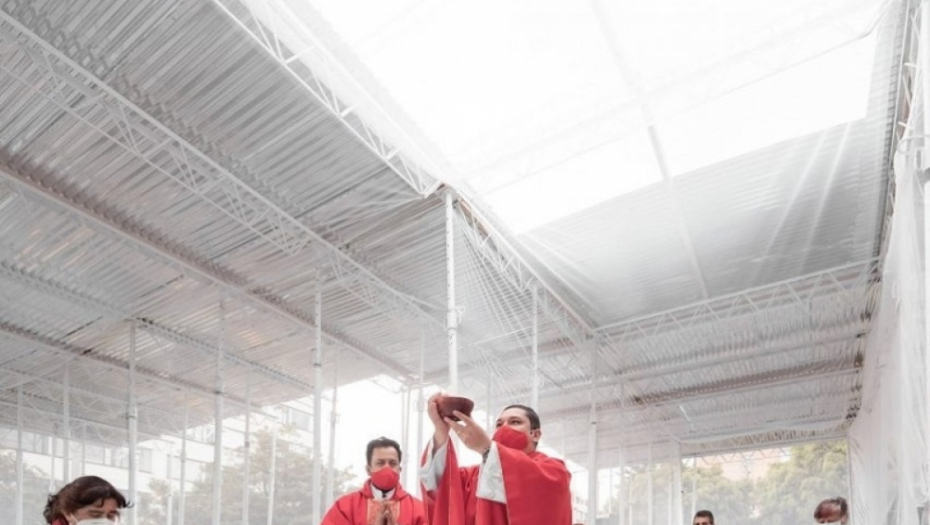 montažna crkva, privremena crkva, kolumbija