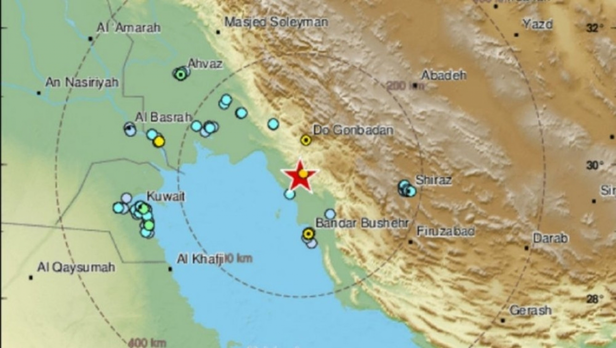 Zemljotres Iran