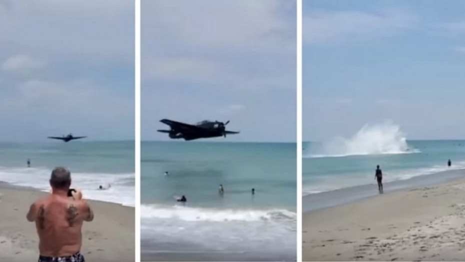 aero miting, avion, pad aviona, plaža