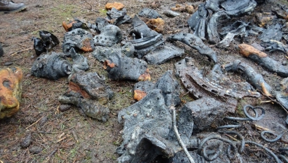 ostaci rakete, šuma