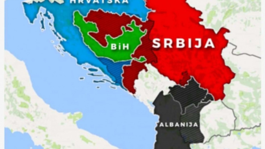 mapa Balkan