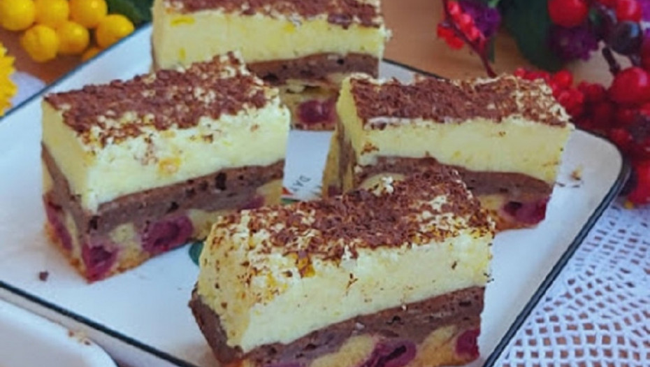 OVO MORATE PROBATI! Fini kremast voćni kolač sa višnjama za druženje uz kaficu! (VIDEO)