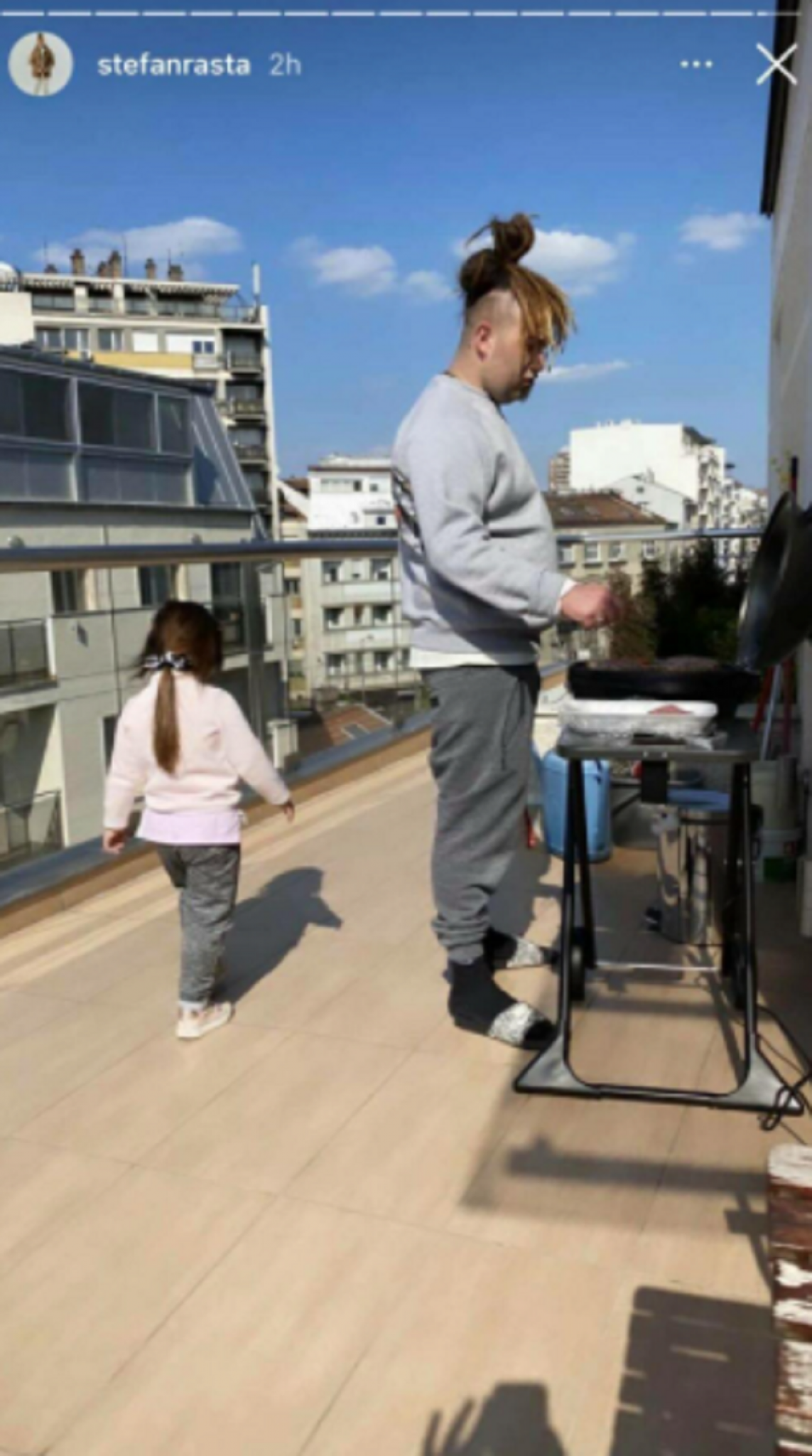 Stefan Đurić Rasta i ćerkica Tara