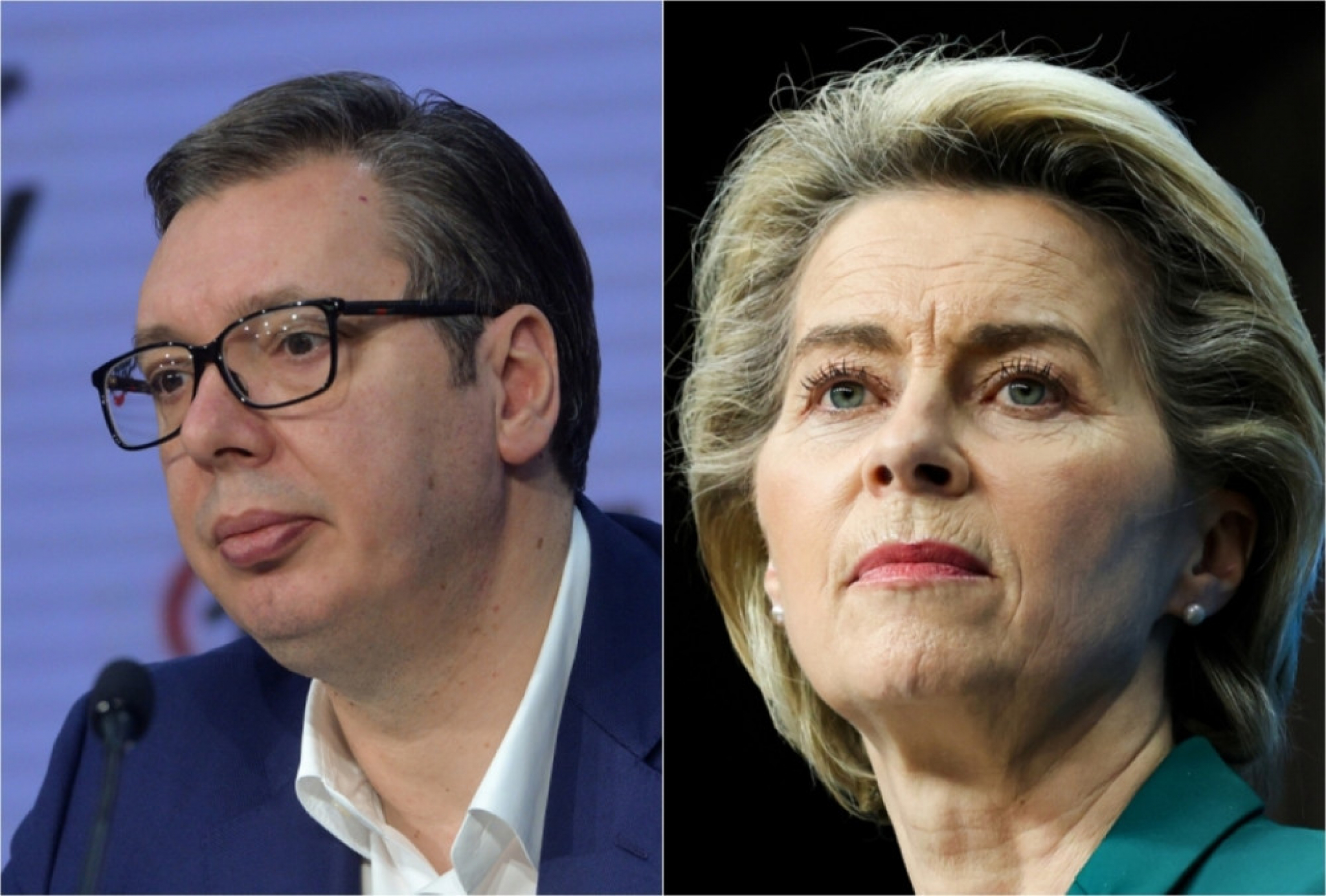 Aleksandar Vučić i Ursula fon der Lejen