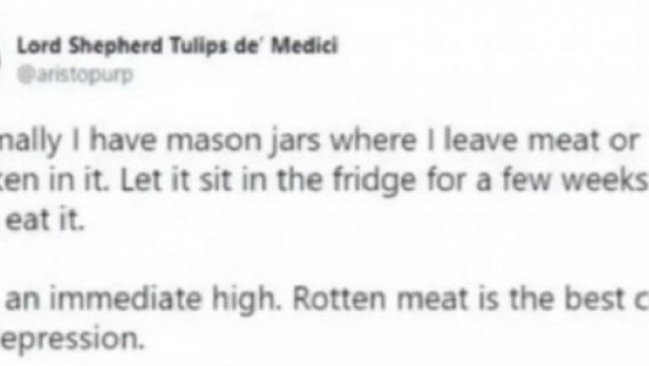 MLADI SE DROGIRAJU POKVARENIM, ŽIVIM MESOM: 