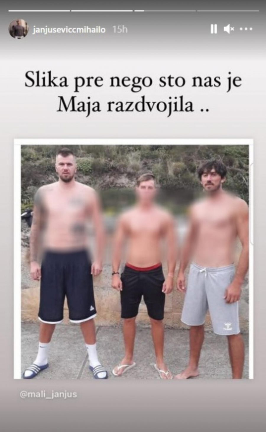 JANJUŠEV BRAT NAPRAVIO HAOS NA DRUŠTVENIM MREŽAMA Mihailo objavio sliku sa bratom pre rijalitija i jednim komentarom uništio Maju (FOTO)